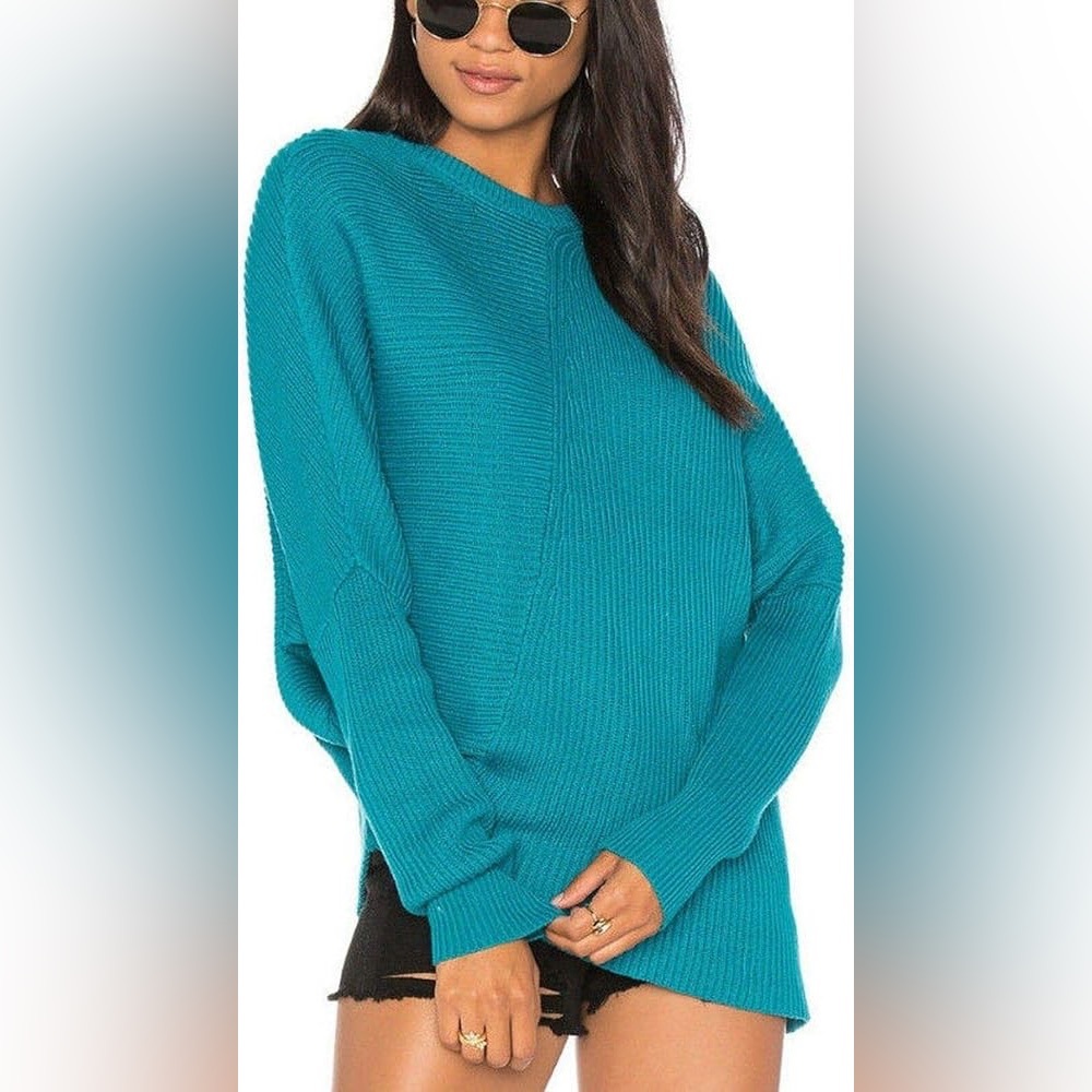 Free people teal sweater